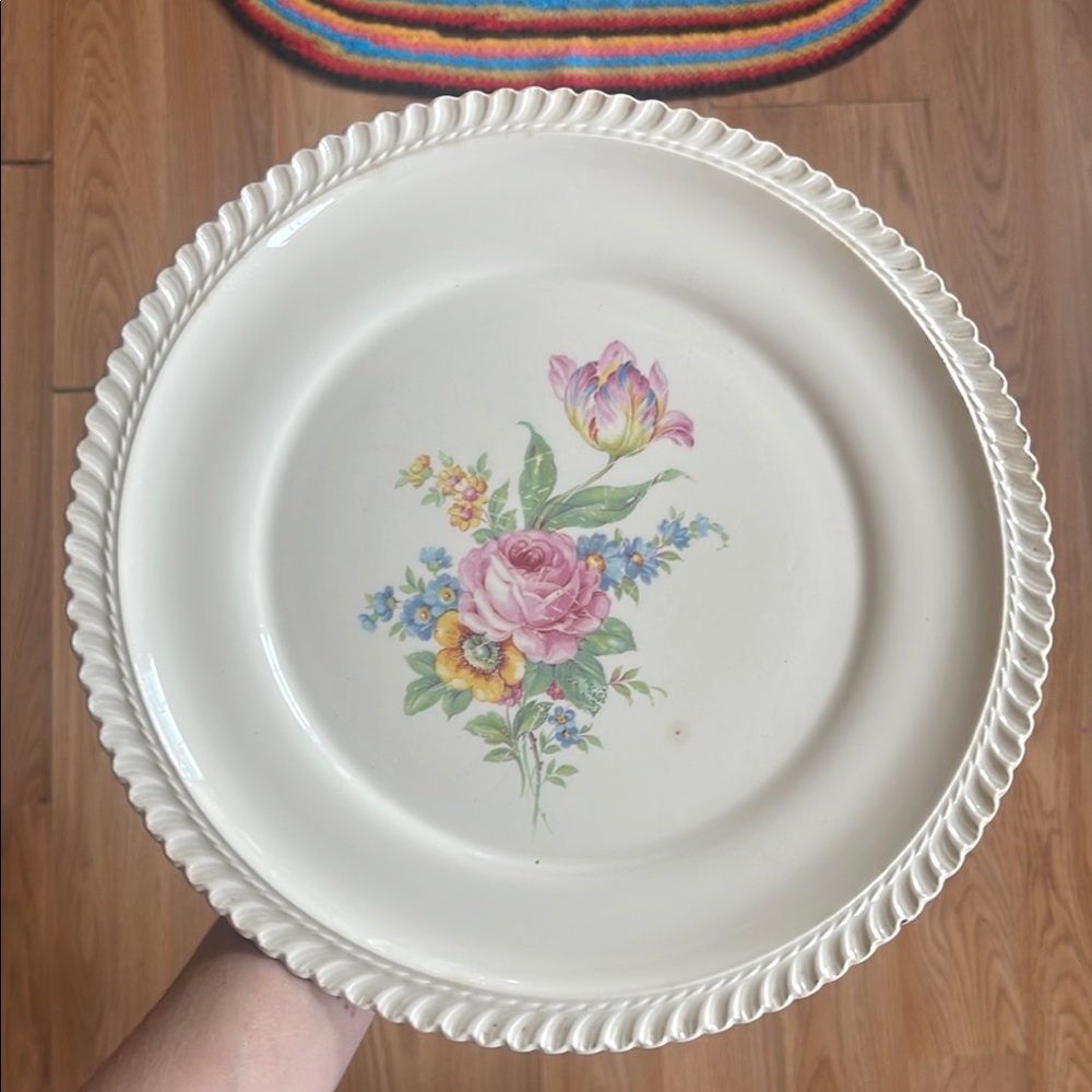 Floral Ceramic Dinner Plate
